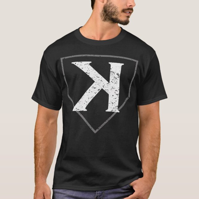 Backwards K - Caught Looking Strikeout - T-Shirt (Front)