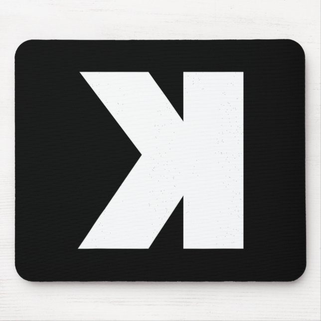 Backwards K Strikeout Baseball Softball Pitcher T  Mouse Pad (Front)