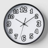 Backwards Numbers Wall Clock – Unique Optical
