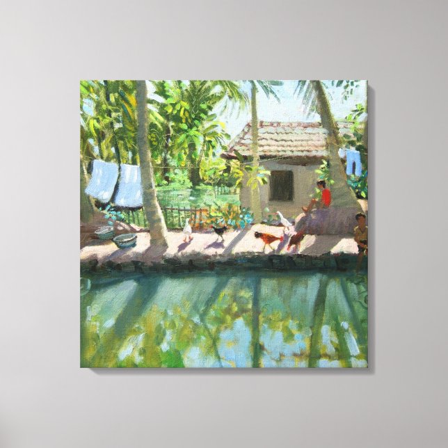 Backwaters India Canvas Print (Front)