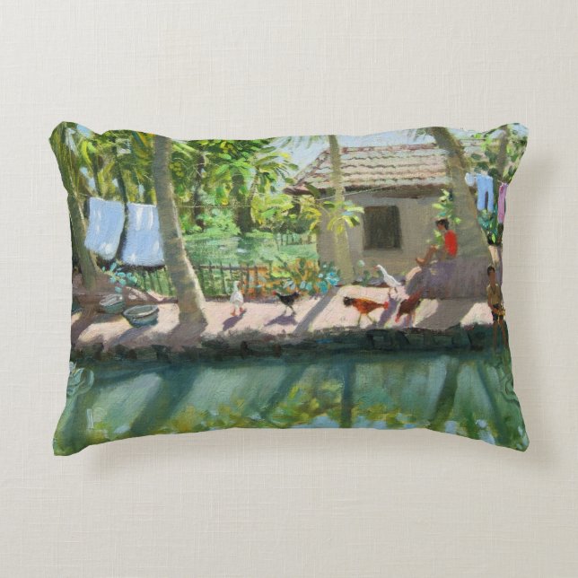 Backwaters India Decorative Cushion (Front)