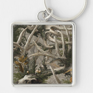 Backwoods deer skull camo key ring