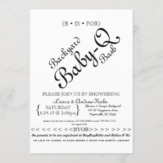 Backyard Baby-Q Bash Invitation