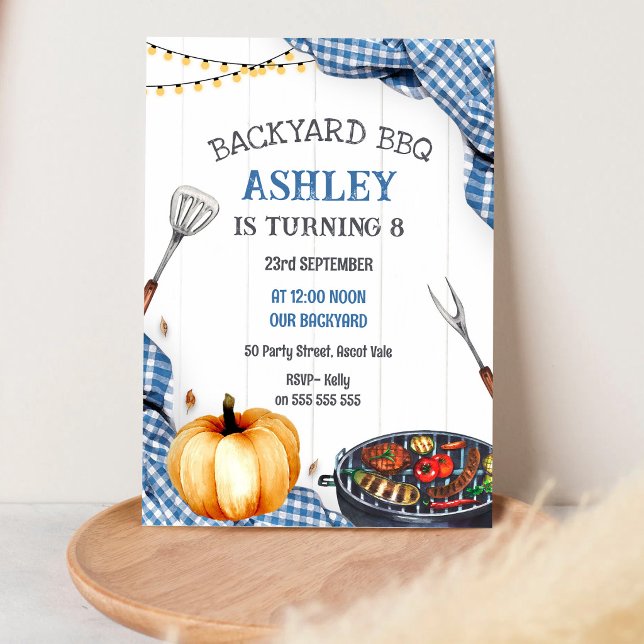 Backyard BBQ Birthday Party Invitation (Creator Uploaded)