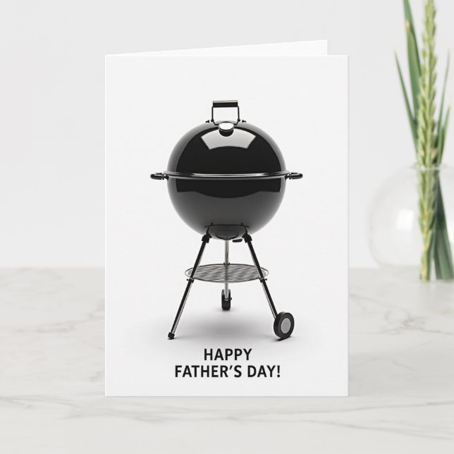 Backyard Bbq Fathers Day Card (Front)