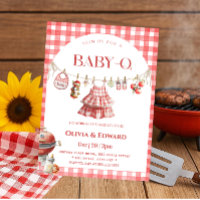 Backyard BBQ Girl Baby Shower Invitation