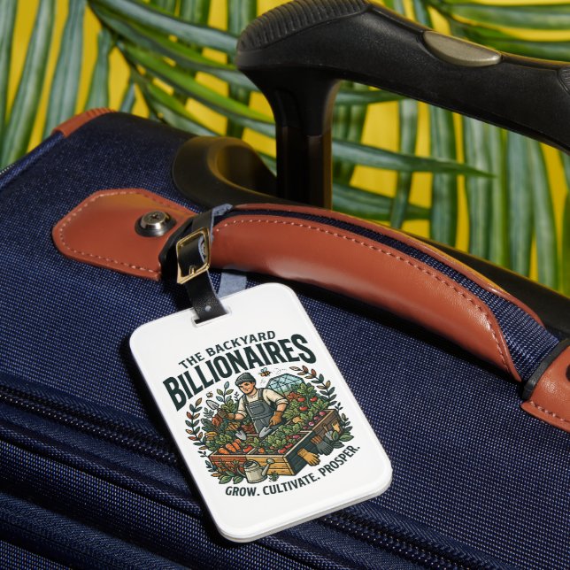Backyard Billionaires Luggage Tag (Front Insitu 1)