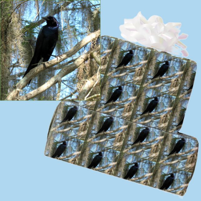 Backyard Bird Grackle Wrapping Paper (Creator Uploaded)
