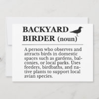 Backyard Birder Definition - Garden Birdwatching