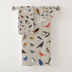 Backyard Birdies Two Bath Towel Set