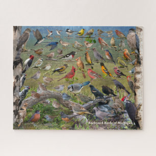 Backyard Birds of Michigan Jigsaw Puzzle