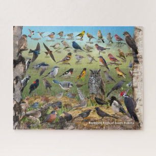 Backyard Birds of South Dakota Jigsaw Puzzle