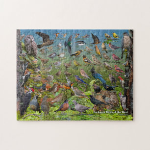 Backyard Birds of the West Jigsaw Puzzle