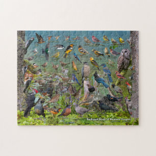 Backyard Birds of Western Oregon Jigsaw Puzzle