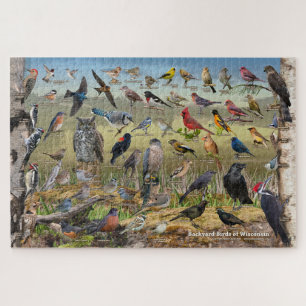 Backyard Birds of Wisconsin Jigsaw Puzzle