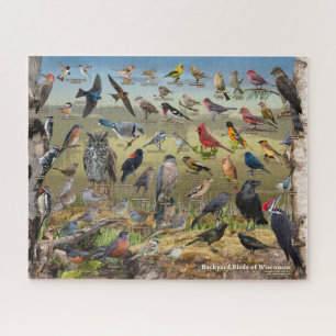 Backyard Birds of Wisconsin Jigsaw Puzzle