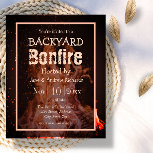 Backyard Bonfire Invitation Flyer