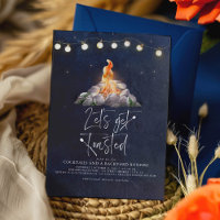 Backyard Bonfire Let's Get Toasted Modern Party