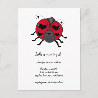 Backyard Buggies · Smiling Ladybug Postcard