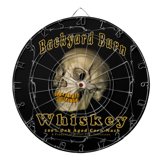 Backyard Burn Whiskey Dartboard (Front)