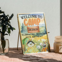 Backyard Camping Birthday Camp Out Party Welcome
