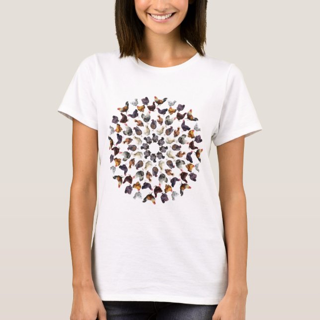 Backyard Chicken Mandala T-Shirt (Front)