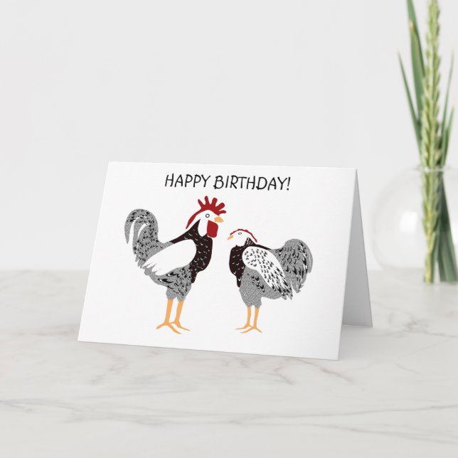 backyard chickens greeting Card customise (Front)