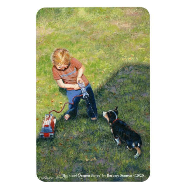 "Backyard Dragon Slayer" Flexible Magnet (Vertical)