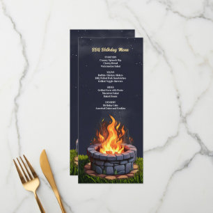 Backyard Fire Pit Bonfire Cookout, Birthday BBQ Menu