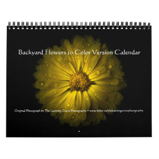 Backyard Flowers 10 Colour Version Calendar