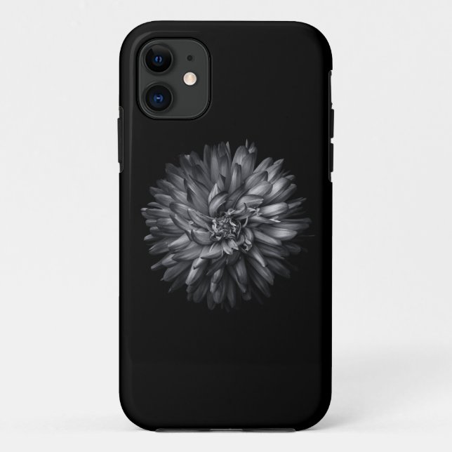 Backyard Flowers In Black And White 20 Case-Mate iPhone Case (Back)