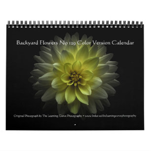 Backyard Flowers No 129 Color Version Calendar