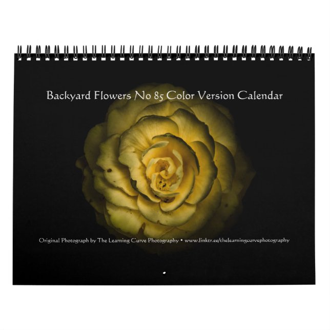 Backyard Flowers No 85 Colour Version Calendar (Cover)