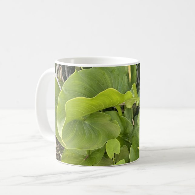 Backyard Garden Closeup Outdoor Nature Photo Coffee Mug (Front Left)