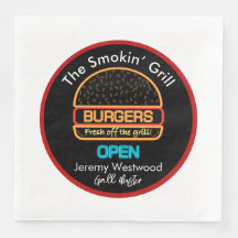 Backyard Grill Master Burgers Paper Napkins