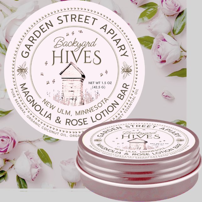 Backyard Hives Beeswax LOTION BAR LABEL (Creator Uploaded)