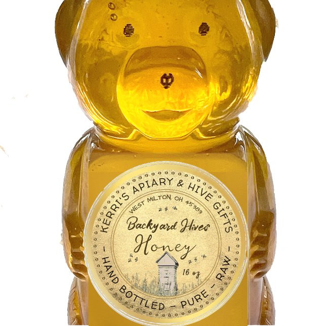 Backyard Hives Honey Label Gold Grunge (Creator Uploaded)