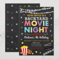 Backyard Movie Night Birthday