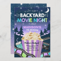 Backyard Movie Night Birthday Movie Under The Star
