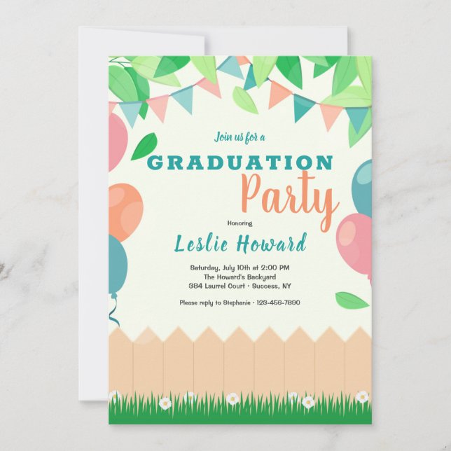 Backyard Party Invitations (Front)