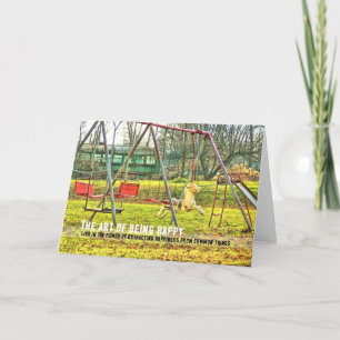 BACKYARD PLAY Greeting Card