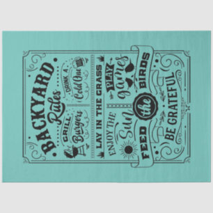 BackYard Rules Tissue Paper