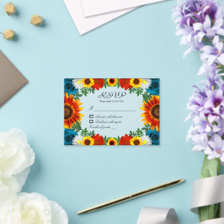 Backyard Summer Floral Acrylic Invitations