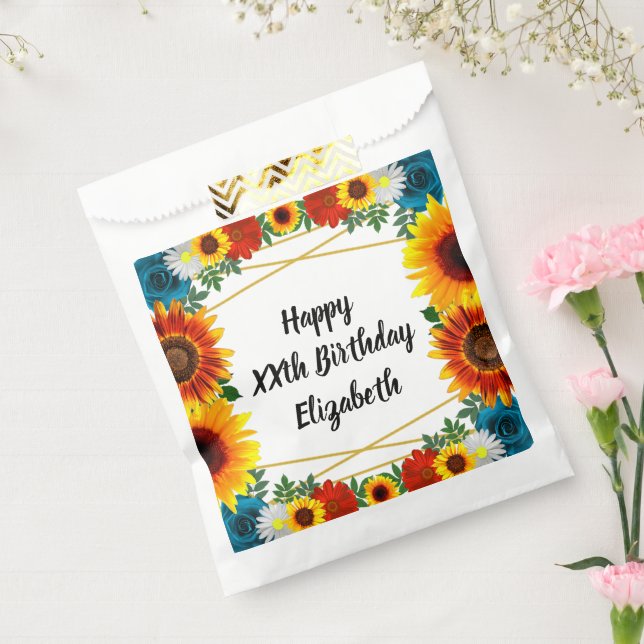 Backyard Summer Floral Geometric Favour Bag (Sealed)