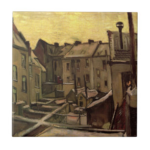 Backyards of Old Houses by Vincent van Gogh Ceramic Tile