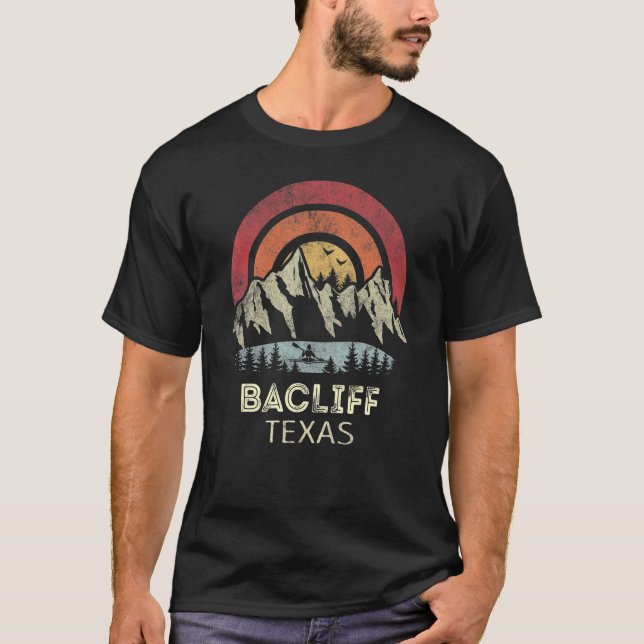 Bacliff Texas Mountain Sunset Sunrise Kayaking T-Shirt (Front)