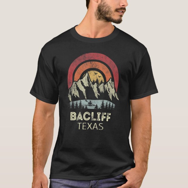 Bacliff Texas Mountain Sunset Sunrise Kayaking T-Shirt (Front)