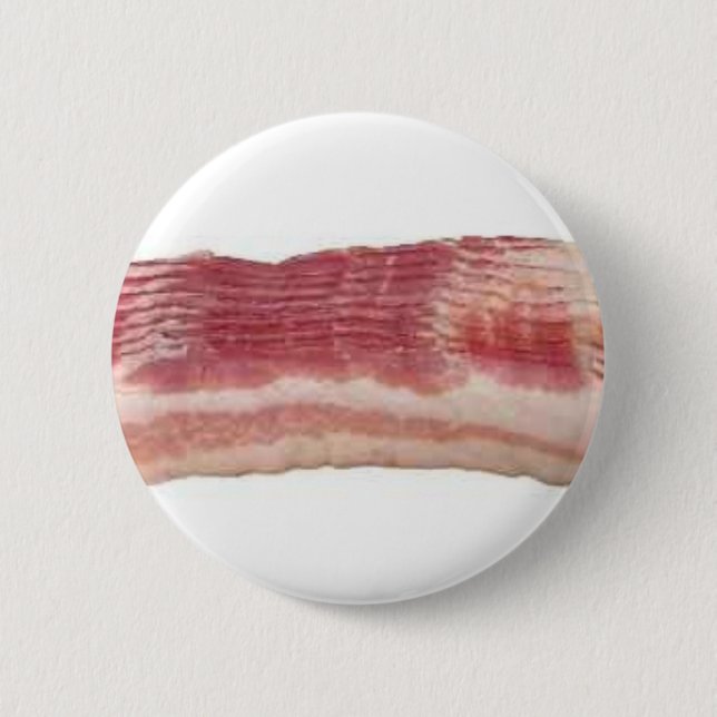 bacon 6 cm round badge (Front)