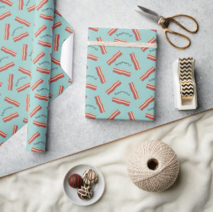 Bacon Add a Name Wrapping Paper