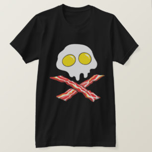 BACON AND EGGS COOL SKULL BONES SPOOF T-Shirt